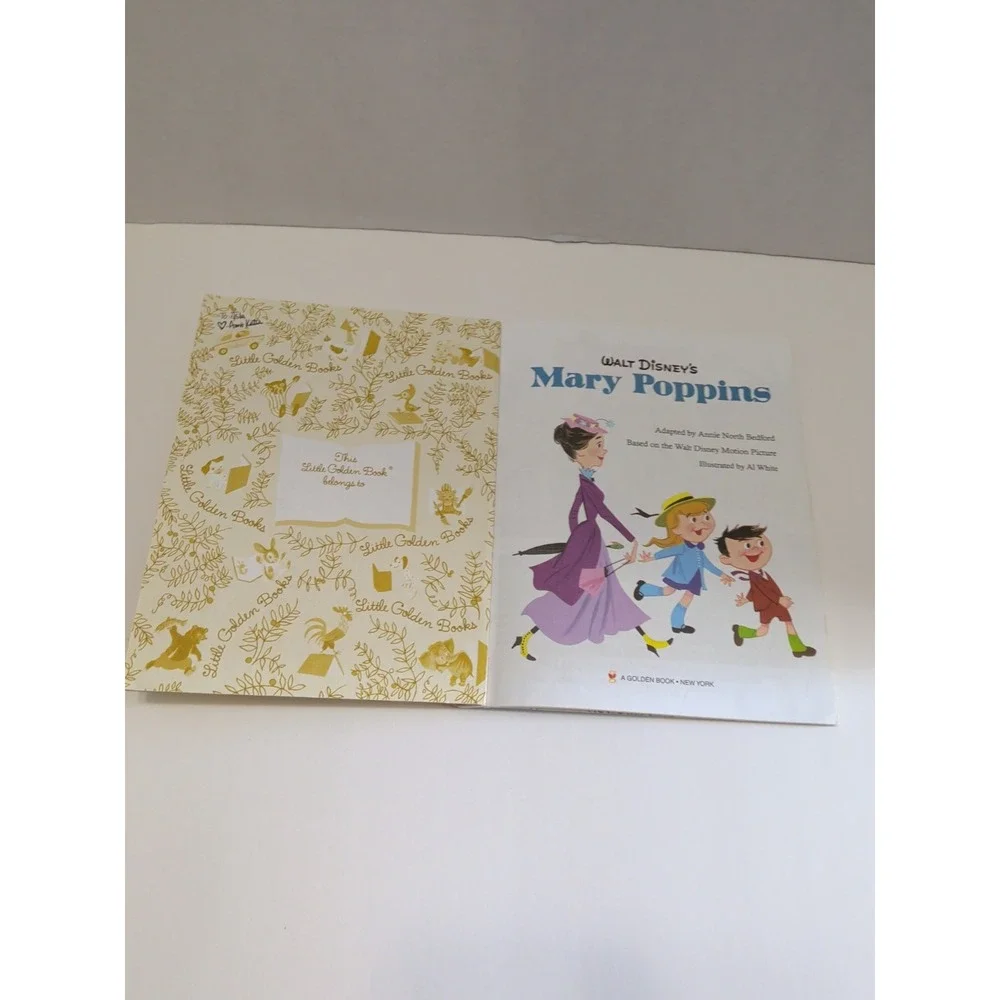 Mary Poppins Walt Disney A Little Golden Book D113 .29 1964